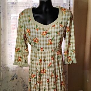 S L. Fashions Vintage Women's Sz 18 Cottage Core Grandma Core Dress